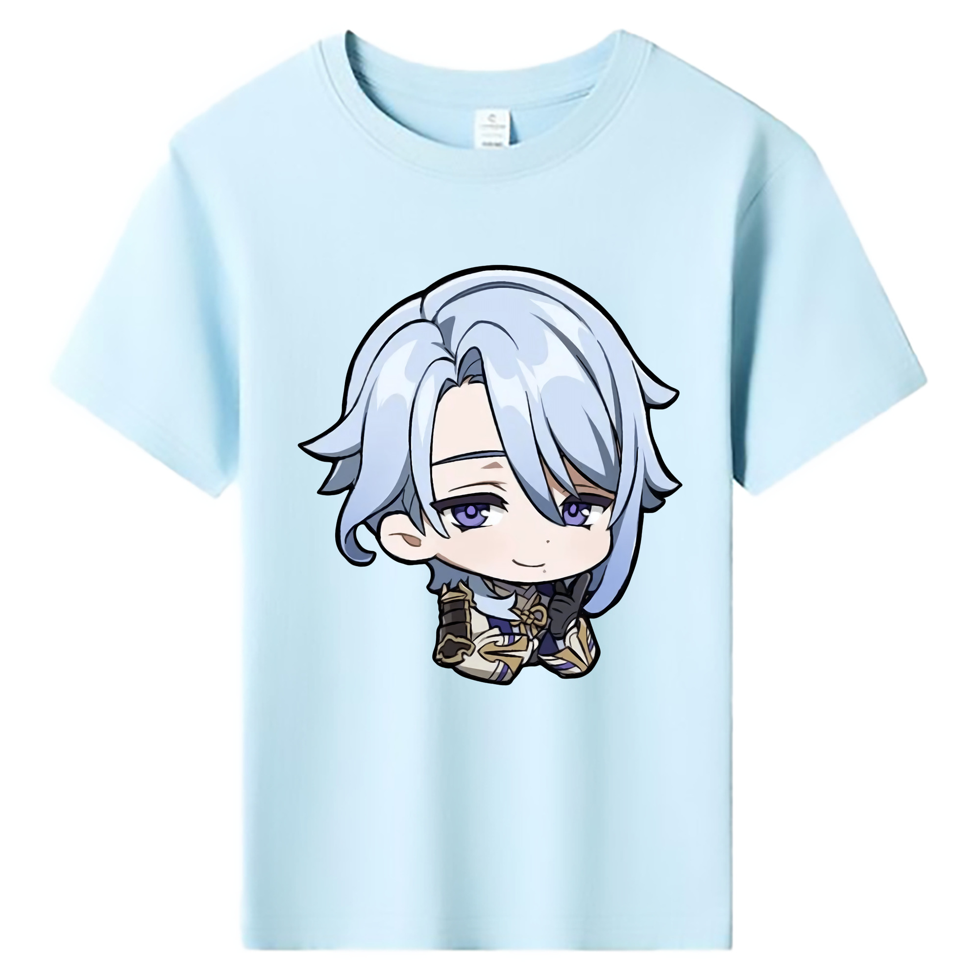 げんし神 神里綾人 かみさとあやと genshin Kamisato Ayato 綿100％キッズTシャツ（フロントプリント）